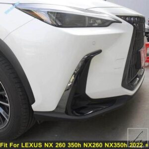 レクサス NX 260 350H NX260 NX350H 2022 - 2025用 オートフロントバンパープロテクターコーナーストリップフォグランプアイリッドアクセサリーカバートリム