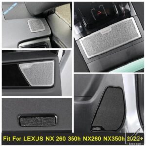 LEXUS NX 260 350H NX260 NX350H 2022 2023 用インテリア サイドドアスピーカー ステレオサウンドカバー デコレーションモールディングトリム マイクパネル