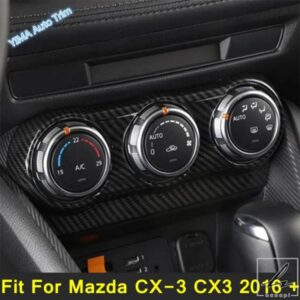 カーアクセサリー セントラルコントロールエアコン ACスイッチボタンパネルカバートリム マツダ CX-3 CX3 2016 2017 2018 - 2021に適合 部品 カスタムパーツ