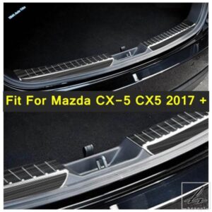 車用リアトランクバンパーシルプレートプロテクタープレートシルトランクガードカバートリム マツダ CX-5 CX5 2017-2022 内装アクセサリー 部品 カスタムパ