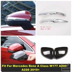 車外側バックミラーデコレーションステッカーカバートリム メルセデスベンツ Aクラス W177 A200 A220 2019 - 2024 アクセサリーに適合 部品 カスタムパーツ
