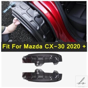自動車用リアタイヤマッドフラップスプラッシュガードマッドガードカバーキット2個アクセサリーパーツマツダCX-30 2020 2021 2022に適合 部品 カスタムパー