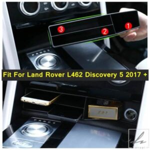 車用ミドルコンソール多機能オーガナイザーコンテナホルダー収納ボックスアクセサリー ランドローバー L462 ディスカバリー5 2017-2022用 部品 カスタムパー