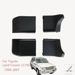 車用ランニングボード サイドステップバー トリムカバー ラップアングルキャップ トヨタ ランドクルーザー LC100 1998 - 03 -2006 2007用 部品 カスタムパー
