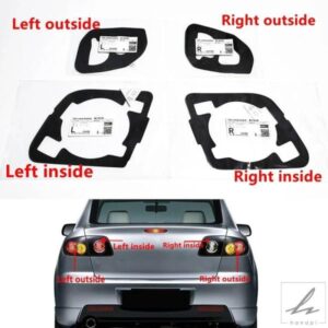車用リアバンパー ヘッドライト テールライト ランプ シーリングシール ガスケット MAZDA 3 セダン BK 2004 - 08用 部品 カスタムパーツ アクセサリー