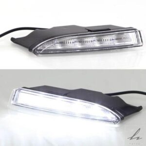 車用点滅LEDデイタイムランニングライト 2個 VW フォルクスワーゲン シロッコ R 2010 - 14 DRL イエローウィンカー付き 部品 カスタムパーツ アクセサリー