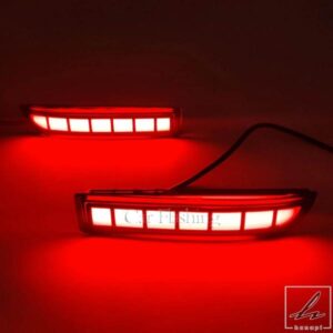 車用LEDリアバンパーリフレクターライト トヨタRAV4 2006-2012年式 プレビアアルファード 2010-2012年式用 ブレーキウィンカーランプ 部品 カスタムパーツ