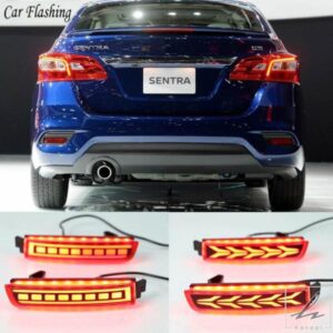 車用LEDリアバンパーリフレクターテールブレーキライト 1セット 日産 キックス セントラ ジューク ムラーノ クエスト テラ インフィニティ ESQ QX FX用 部品