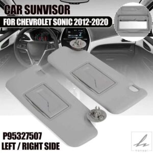 1/2X シボレー アベオ スパーク デウー マティス用 シボレー ソニック 2012-2020 サンバイザー ミラーバイザー付き サンシールド 車用 左右サンシェード 部