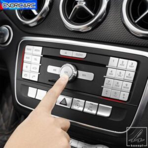車用セントラルコントロールマルチメディアボタンデコレーションCDパネルフレームステッカー メルセデスベンツ GLA X156 CLA C117 A Bクラス W176 W246用 部