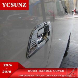 日産 アーバン キャラバン NV350 E26 2016 2017 2018 用 クロームドアハンドルカバー カースタイリングプレートパーツ 部品 カスタムパーツ アクセサリー