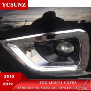 日産ナバラNP300フロンティア2015 - 19用フォグランプカバー 外装アクセサリー YCSUNZ 部品 カスタムパーツ アクセサリー