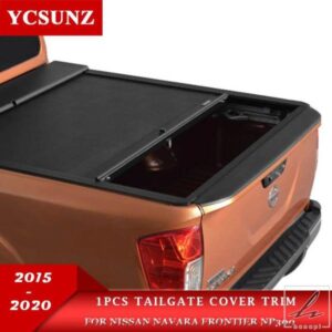 日産ナバラフロンティアNP300 2015 - 20年式ピックアップトラック用テールゲートカバートリム1個 部品 カスタムパーツ アクセサリー