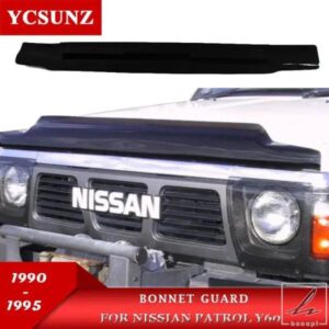 日産パトロール Y60 1987 - 97 用アクリルボンネットガード カーアクセサリー 部品 カスタムパーツ アクセサリー