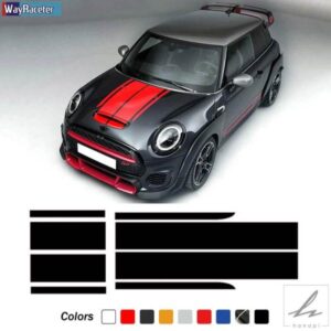 車用ボンネットストライプ エンジンカバー タリゲート トランク デカール MINI JOHN COOPER WORKS F56 F55 F57 R56 R57 R58 R59 JCW アクセサリー 部品 カス
