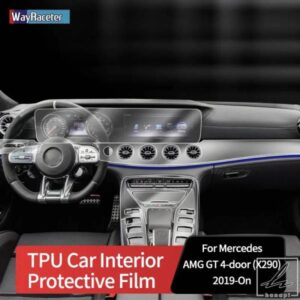 自己修復型傷防止トップTPUビニールセンターギアインテリアペイントフィルム メルセデスベンツAMG GT 4ドアX290 GT63用 部品 カスタムパーツ アクセサリー