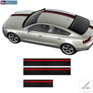 車用ボンネット レーシングストライプ ステッカー ルーフ トランク カーボン ビニール デカール アウディ A3 S3 A4 A5 A6 A7 RS5 A8 Q3 Q5 Q7 Q8 TT アクセ