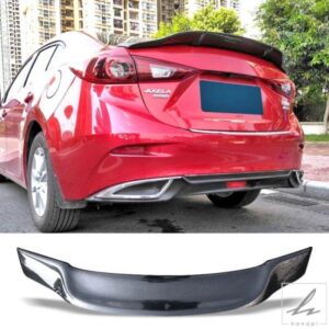 車用トランクスポイラー カーボン製 オートリアトランクウィング Rスタイル カスタムアクセサリー スポイラー マツダ 3 アクセラ 2014 - 2017 部品 カスタム