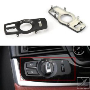 車用ヘッドライトスイッチパネル ヘッドライトスイッチノブ フォグランプスイッチボタン BMW 5/6/7シリーズ F02 F06 F07 F18 X3 X4 2008-2017用 部品 カスタ
