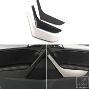 車内ドア 左右 カーボン プルハンドルカバー トリムキャップ パーツ フォルクスワーゲン VW ゴルフ 6 GTI 2009-2014 アクセサリー 部品 カスタムパーツ
