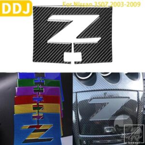 日産 350Z Z33 2003-2009 ナビゲーションカバーボックスドアダッシュカーボンステッカー装飾カスタムカーアクセサリー 部品 カスタムパーツ アクセサリー