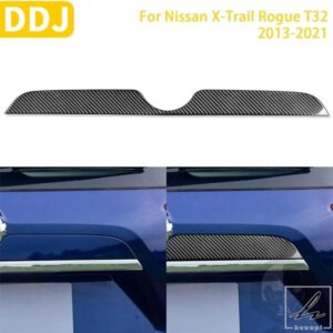 日産エクストレイル ローグ T32 2013-2021 アクセサリー カーボン インテリア カー トランク パネル トリム ステッカー デコレーション 部品 カスタムパーツ