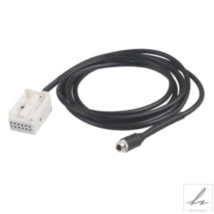 車用 3.5MM 12ピン メス オーディオ音楽 AUX ケーブル入力アダプター メルセデスベンツ W169 W203 W209 W221 W164 R230用 部品 カスタムパーツ アクセサリー