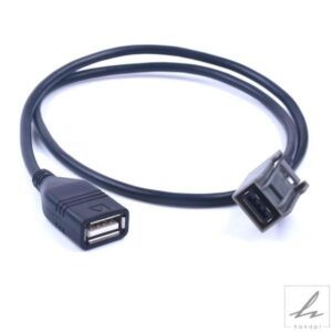 車用USB AUXケーブルワイヤーアダプターオーディオメディアミュージックインターフェース三菱アウトランダーASX 2009以降用オートAUX 部品 カスタムパーツ