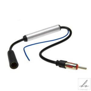 車用アンテナプラグラジオFMインライン信号増幅器ブースター延長ケーブル 部品 カスタムパーツ アクセサリー