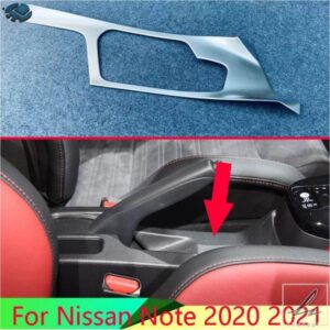 日産ノート 2020 2021 用 カーアクセサリー ABS クローム ギアシフトパネル センターコンソールカバー トリムフレーム 部品 カスタムパーツ アクセサリー