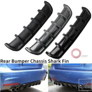 車用汎用バンパーリアバンパーカスタム汎用スポイラーリアスポイラーショベルカーシャークフィンリアカーバンパーデフレクター 部品 カスタムパーツ