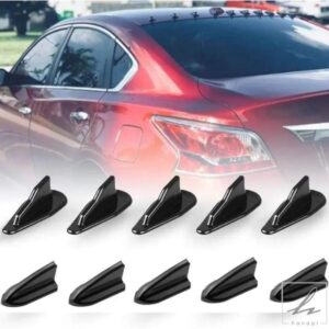 10個入り カースポイラー シャークスポイラー EVO PPルーフシャークフィンスポイラーウィングキット 貼り付けタイプ装飾 ブラックアンテナ UV 部品 カスタム
