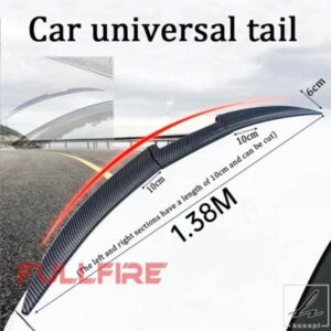 車用汎用ルーフスポイラーテールスポイラートランクウィングDIYリフィットスポイラーポイラーウィングレーシングトランクAUTカーアクセサリー 部品 カスタム