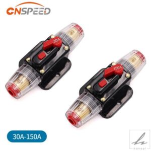 車用ブレーカー 12V 24V対応 自己回復ヒューズ 電源ヒューズホルダースイッチ付き 40A 50A 60A 80A 100A 125A 150A 部品 カスタムパーツ アクセサリー