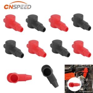 10/6個 シリコン端子カバー バッテリー難燃性絶縁シース カーバッテリーパイルヘッドキャップ 部品 カスタムパーツ アクセサリー