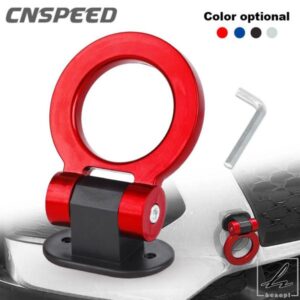 汎用ABS車リアフロントトレーラーシミュレーションレーシングリングカースタイリングレーシング牽引フックステッカー装飾車両牽引フック 部品 カスタムパー