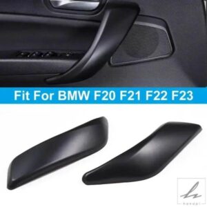 車内ドアハンドルパネルプルカバー マットブラックトリム BMW 1シリーズ F20 F21 F22 2012-2018 2シリーズ F22 F23 2014-2019用 部品 カスタムパーツ