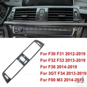 車内センターコンソールエアコンベントトリムステッカースタイリング BMW 3 4シリーズ F30 F31 F32 F33 F36 2014 2015-2019用 部品 カスタムパーツ