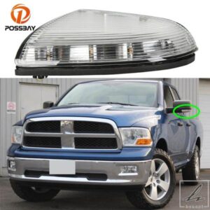車用LEDフロントサイドバックミラーマーカーランプオートウィンカーライトDRL DODGE RAM 1500 2500 3500 2009 - 13用 部品 カスタムパーツ アクセサリー