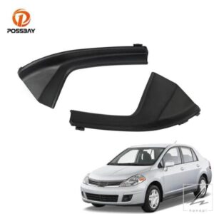 車用カウルグリルアウターカバー ブラック フロントガラス 外装トリム 日産 ヴァーサ セダン ハッチバック 2007 - 11用 部品 カスタムパーツ アクセサリー