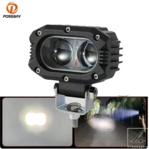 汎用 8-80V 15W オートバイ用アウターヘッドライト フォグランプ ハイ/ロービーム LED補助フォグランプアセンブリ ドライビングスポットライト 部品 カスタ