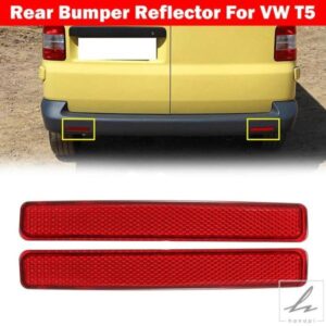 車用リアバンパーリフレクター レッドレンズ テールハザード反射ステッカー デコレーション VW カラベル T5 2003 - 06-2015 部品 カスタムパーツ