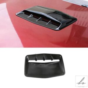 汎用エアフローベントフードスクープカバーデコレーションホンダBMWマツダ車ボンネットベントカーボン風プラスチックアクセサリー 部品 カスタムパーツ