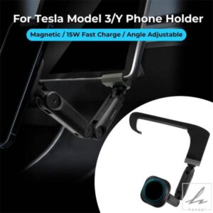折りたたみ式ワイヤレス磁気車載電話ホルダー電話グリッパー TESLA モデル3 Y 2017-2023 MAGSAFE 隠し折りたたみ式ブラケットマウント用 部品 カスタムパー