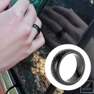 車用キーリング カーボン製 車用スマートフィンガーキーリング ボックステクノロジー搭載 TESLA モデル 3 / X / S / Y 用カーアクセサリー 部品 カスタムパ