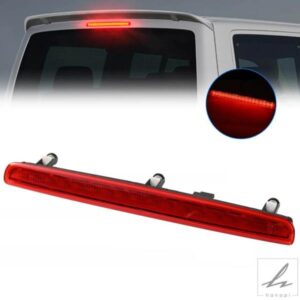 12V LED 3RD ハイレベル サードブレーキストップテールゲートライト レッドレンズ VW トランスポーター T5 T6 カラベル マルチバン MK V 03-15 7E0945097 部