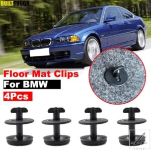 車用ファスナー フロアマットクリップ ツイストロック カーペット固定クランプ BMW E46 E38 E34 E32 E39 3 5 7シリーズ用 4個入り 耐性リテーナー 部品 カス