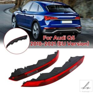 車用リアバンパーリフレクターライト アンダーリアテールライト 左右80A945069 80A945070 AUDI Q5 2018 - 21 EUバージョン 部品 カスタムパーツ