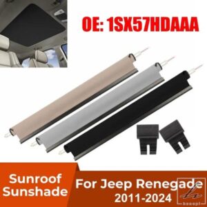 車用パノラマサンルーフサンシェードカーテンカバーアセンブリ ジープレネゲード 2011-2024 1SX57HDAAA サンシェードカバー 自動車アクセサリー 部品 カスタ