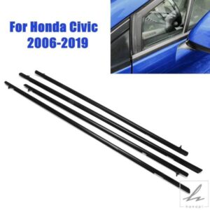 窓ガラスウェザーストリップゴムシールベルトトリムシーリングストリップホンダシビック2006-2019外窓シールアクセサリー 部品 カスタムパーツ アクセサリー